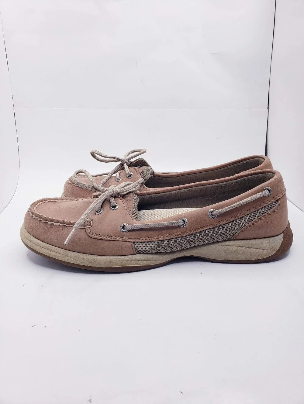 Sperry Top Sider Tan Slip On Casual Boat Shoes Loafers Women's Size 9.5